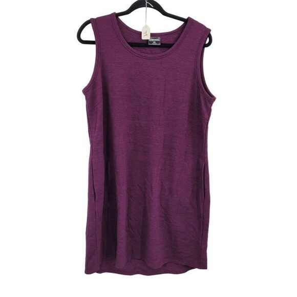 32 Degrees Athletic Dress L Purple Sweatshirt Tank Space Dyed Pockets Loungewear - Picture 1 of 5